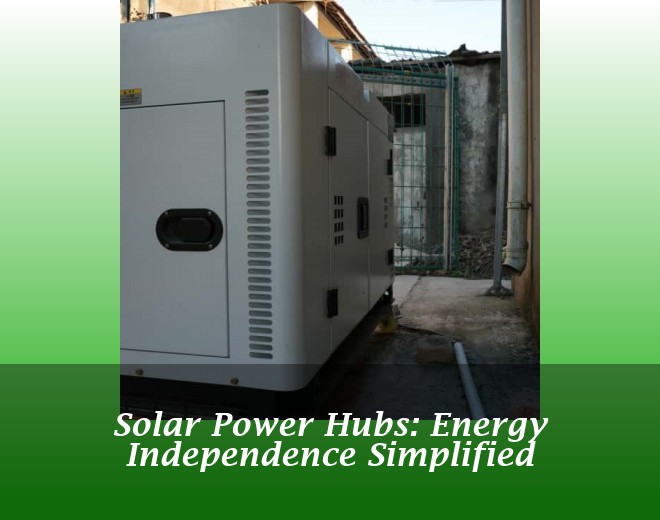 Solar Power Hubs: Energy Independence Simplified